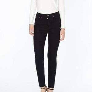 Re/Done High Rise Ankle Crop Raw Hem / Size 24/25